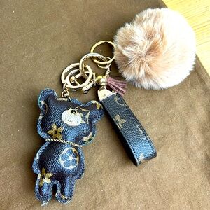 Up Cycle Bear Keychain